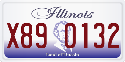 IL license plate X890132