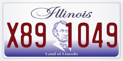 IL license plate X891049
