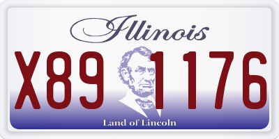 IL license plate X891176