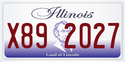 IL license plate X892027