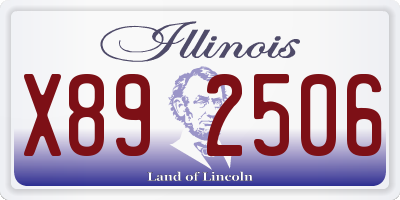 IL license plate X892506