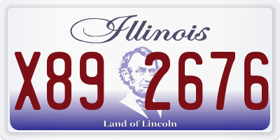 IL license plate X892676