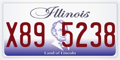 IL license plate X895238