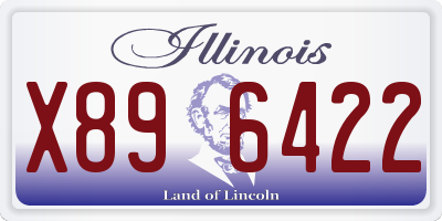 IL license plate X896422