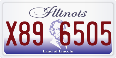 IL license plate X896505