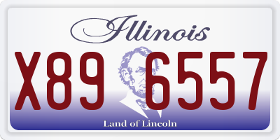 IL license plate X896557