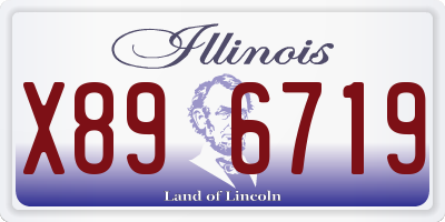 IL license plate X896719