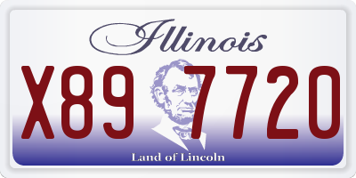 IL license plate X897720