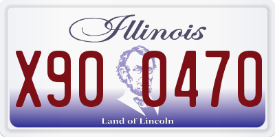 IL license plate X900470