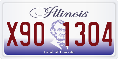 IL license plate X901304