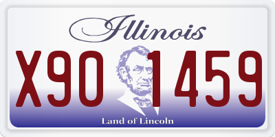 IL license plate X901459