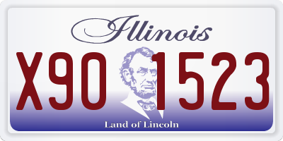 IL license plate X901523
