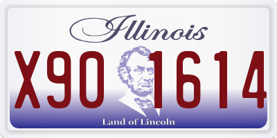 IL license plate X901614