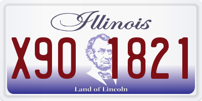 IL license plate X901821