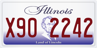 IL license plate X902242