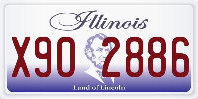 IL license plate X902886
