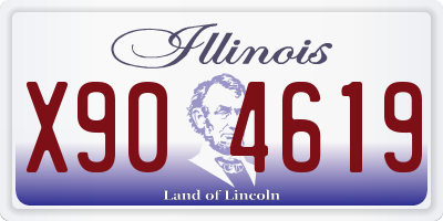 IL license plate X904619