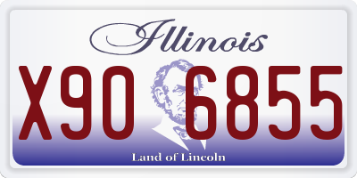 IL license plate X906855