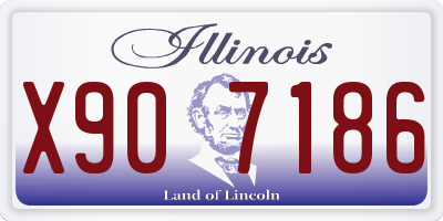 IL license plate X907186