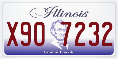 IL license plate X907232