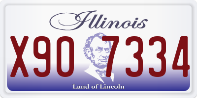 IL license plate X907334