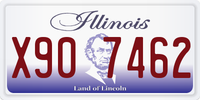 IL license plate X907462