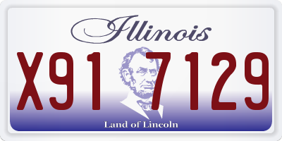 IL license plate X917129