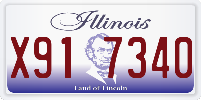 IL license plate X917340