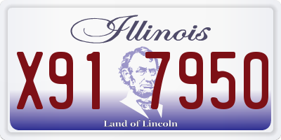 IL license plate X917950