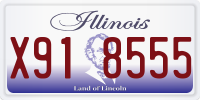IL license plate X918555