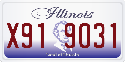IL license plate X919031