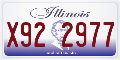 IL license plate X922977