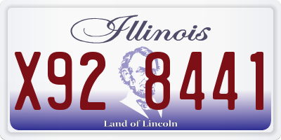 IL license plate X928441