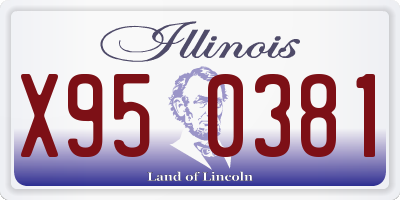 IL license plate X950381