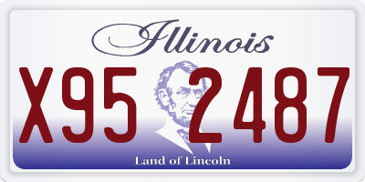 IL license plate X952487