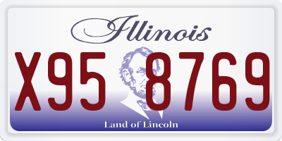 IL license plate X958769