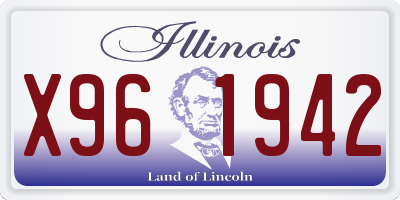 IL license plate X961942