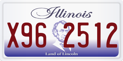 IL license plate X962512