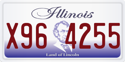 IL license plate X964255
