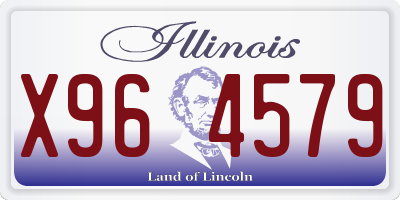 IL license plate X964579