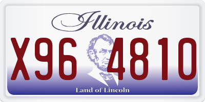 IL license plate X964810