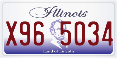 IL license plate X965034