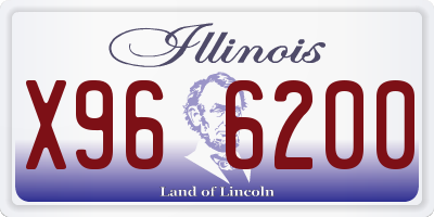 IL license plate X966200