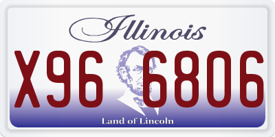 IL license plate X966806