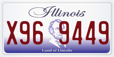 IL license plate X969449