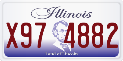 IL license plate X974882