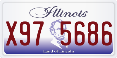 IL license plate X975686