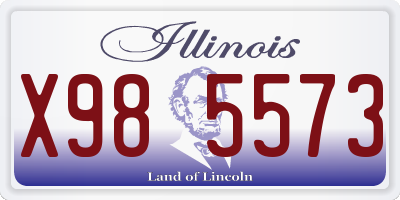 IL license plate X985573