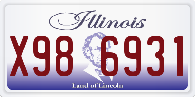 IL license plate X986931