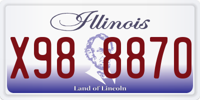 IL license plate X988870